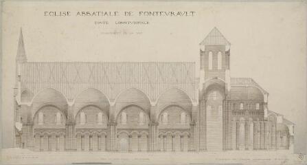 1 vue  - Fontevrault-l\'Abbaye (Maine-et-Loire). Abbaye (ancienne), Centre culturel de l\'Ouest - Église abbatiale (ouvre la visionneuse)