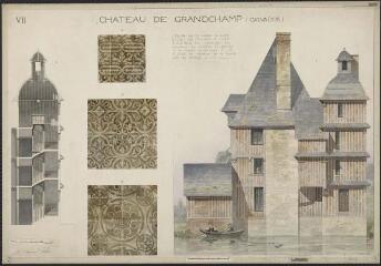1 vue  - Grandchamp-le-Château (Calvados). Château. (ouvre la visionneuse)